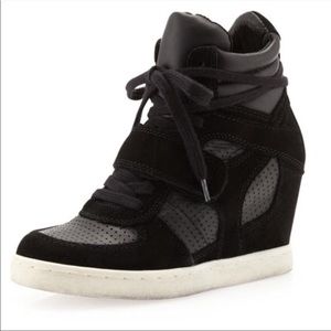 Ash Cool Ter Leather Suede Wedge Sneaker